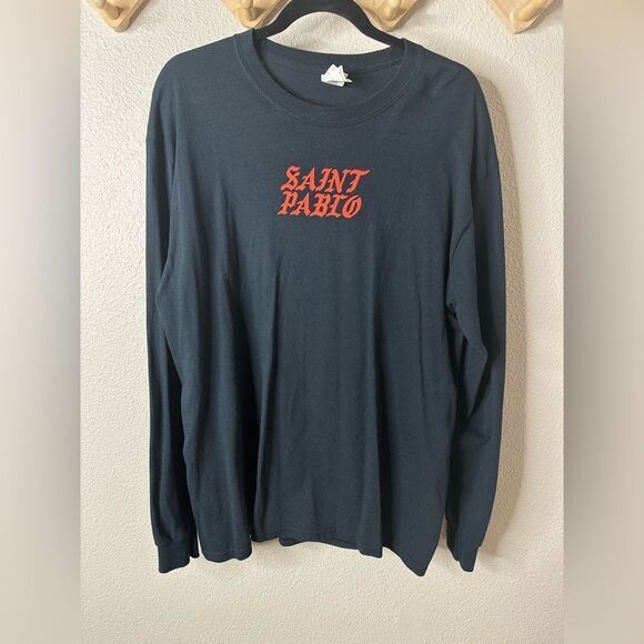 Yeezy Saint Pablo Long Sleeve Concert Tee Sz L - Picture 1 of 5